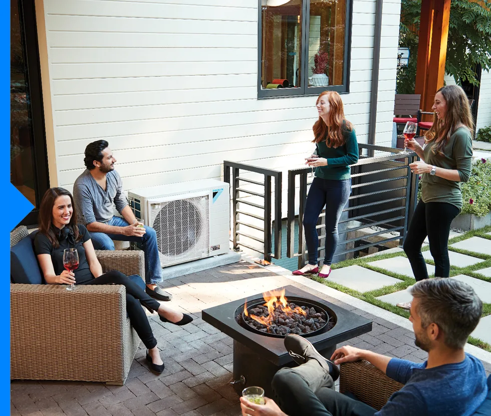Daikin FIT outdoor unit highlighting energy-efficient inverter technology