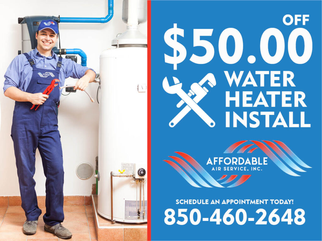 $50.00 Water Heater Install Discount