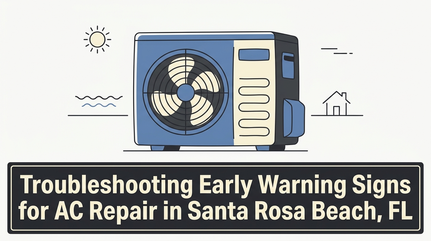 Blog 6 Troubleshooting Early Warning Signs for AC Repair in Santa Rosa Beach, FL — featured image