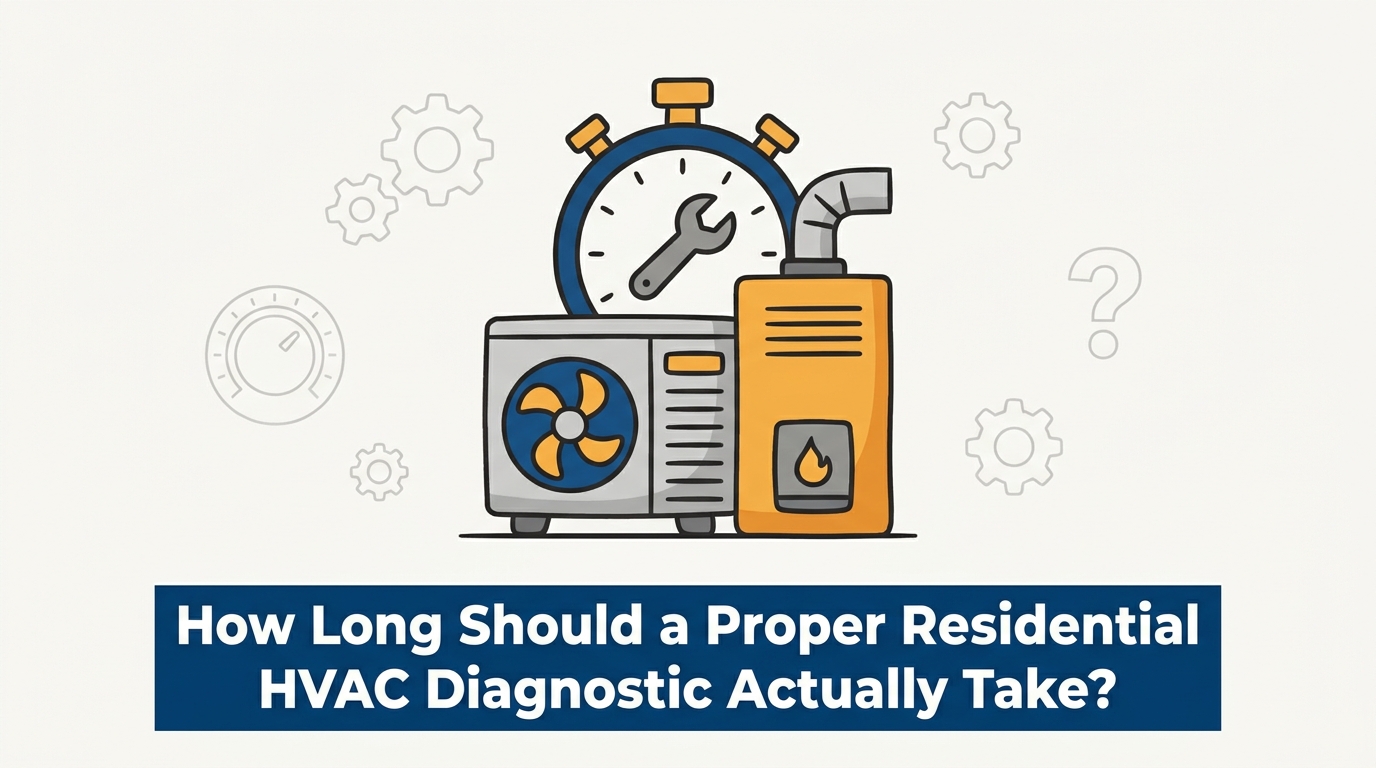 Blog 1 How Long Should a Proper Residential HVAC Diagnostic Actually Take? — featured image